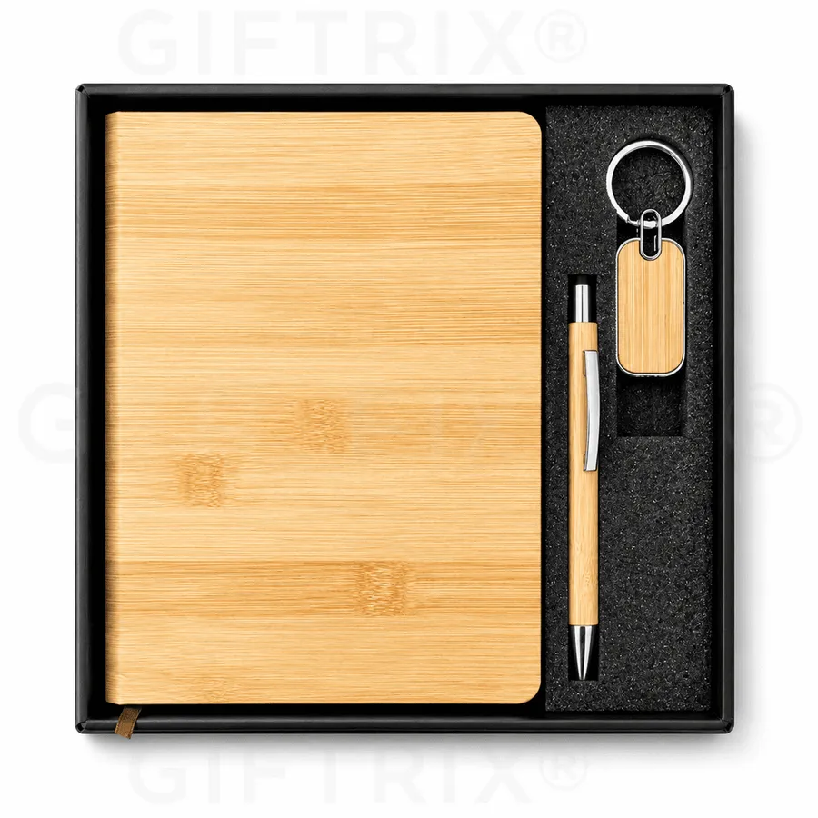 Solid Bamboo Wood Trio Set