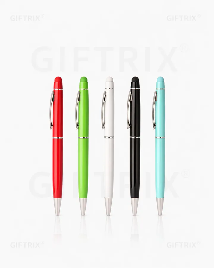 Slim stylus pens in 5 colours