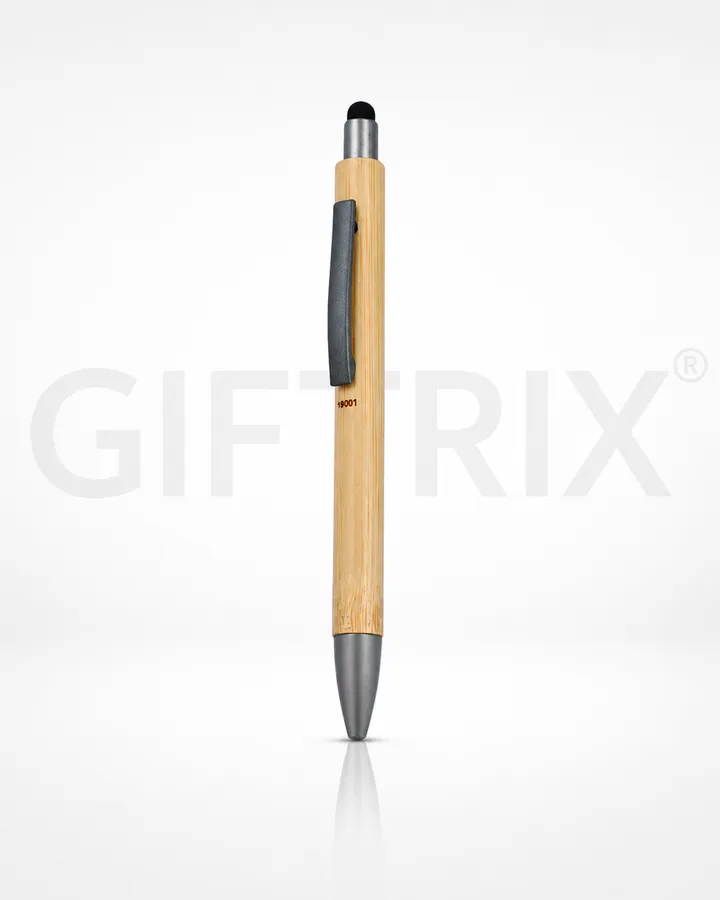 Bamboo stylus pen with cork grip