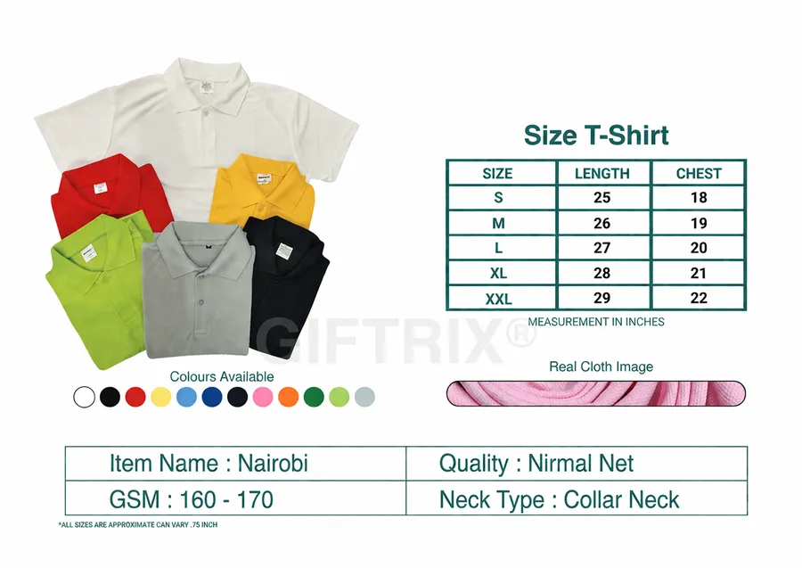 Nirmal Net collar polo t-shirt range